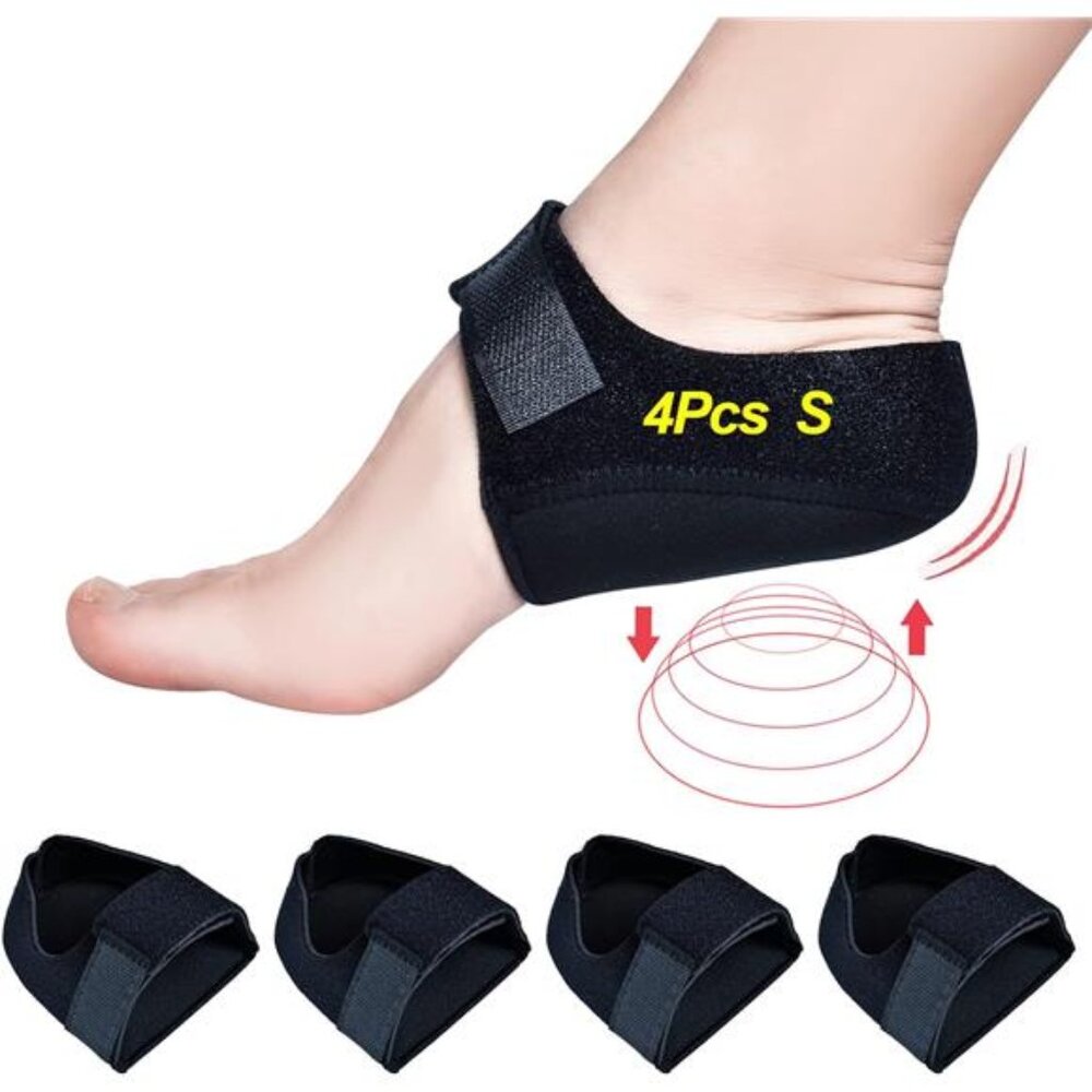 Heel Protectors(4Pcs) Heel Cups for Heel Pain Heel Cushion for Plantar Fasciitis